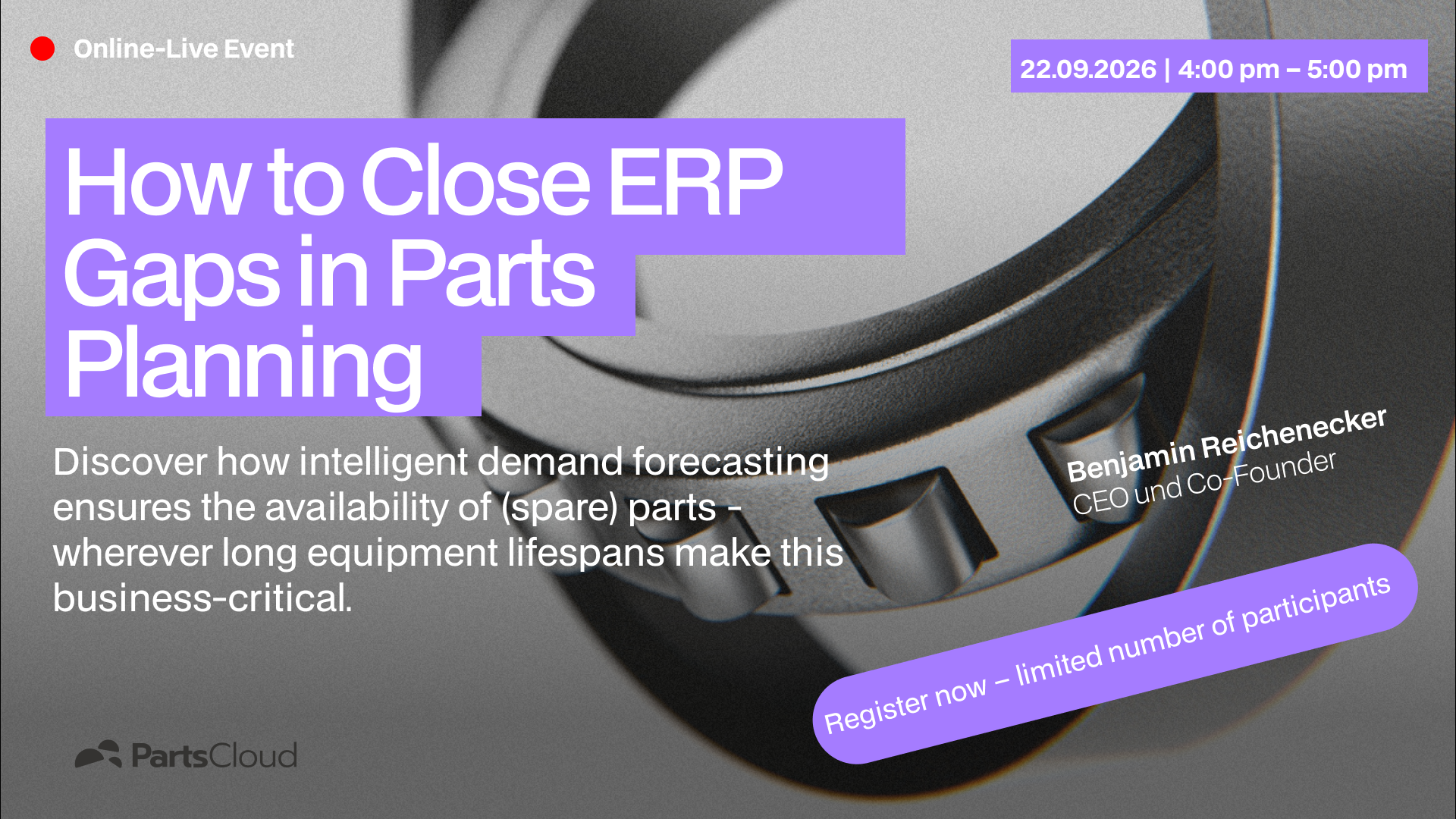 Webinar: How to close ERP gaps in spare parts planning.